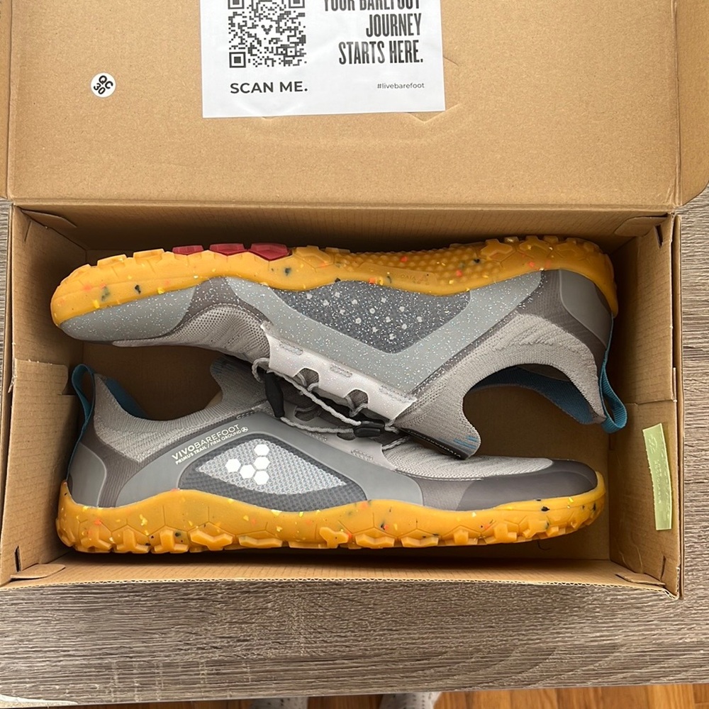 NWT - Never worn Vivo Barefoot primus trail knit FG; men’s US 12/Euro 45
